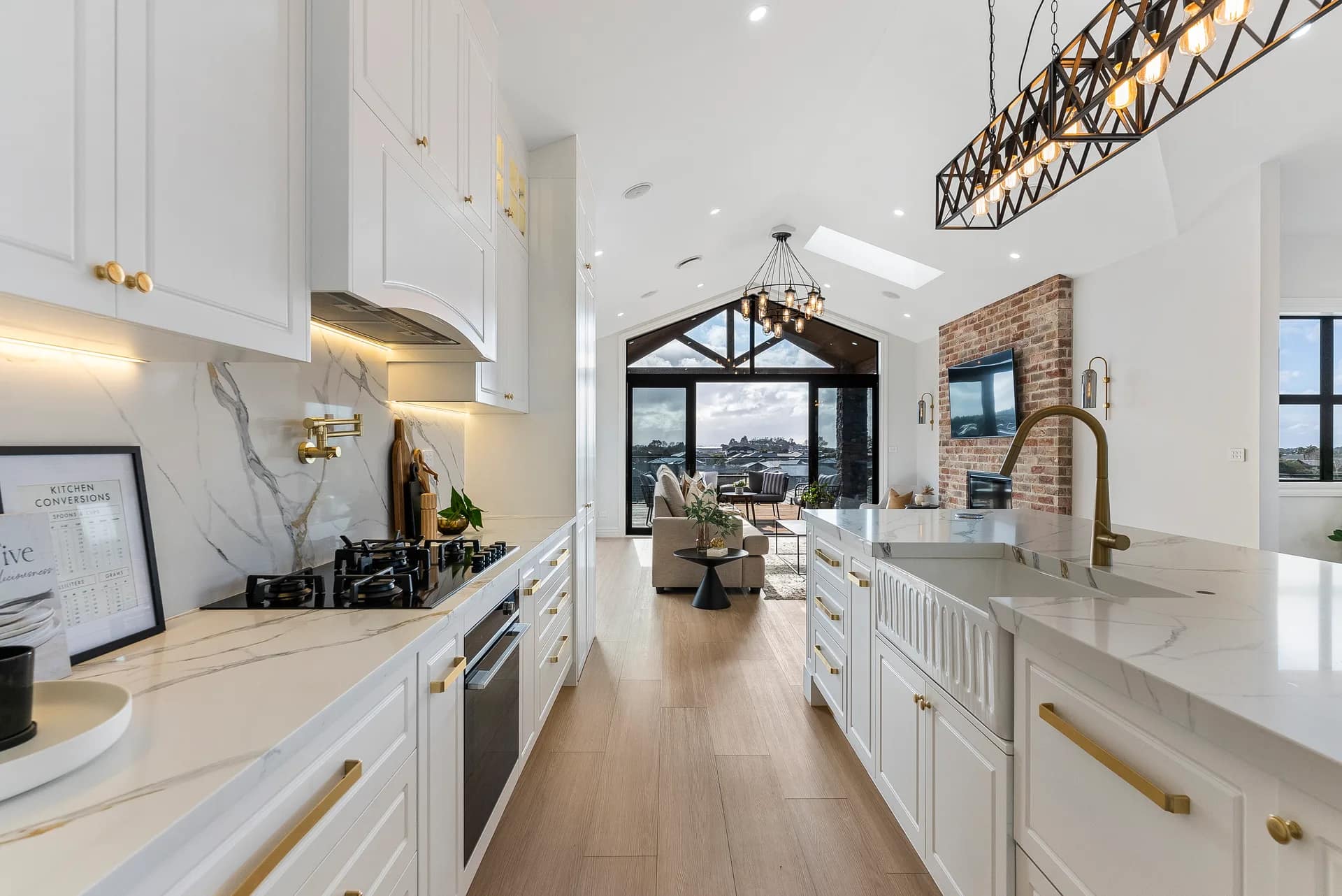 Top Hawk Builders — renovated living and open-plan flow — Auckland residential project photography