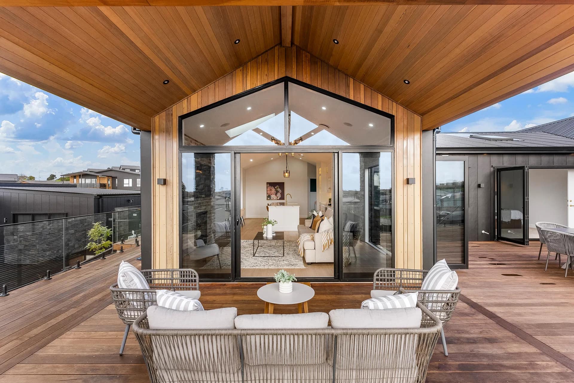 Top Hawk Builders — exterior cladding and roofline — Auckland residential project photography